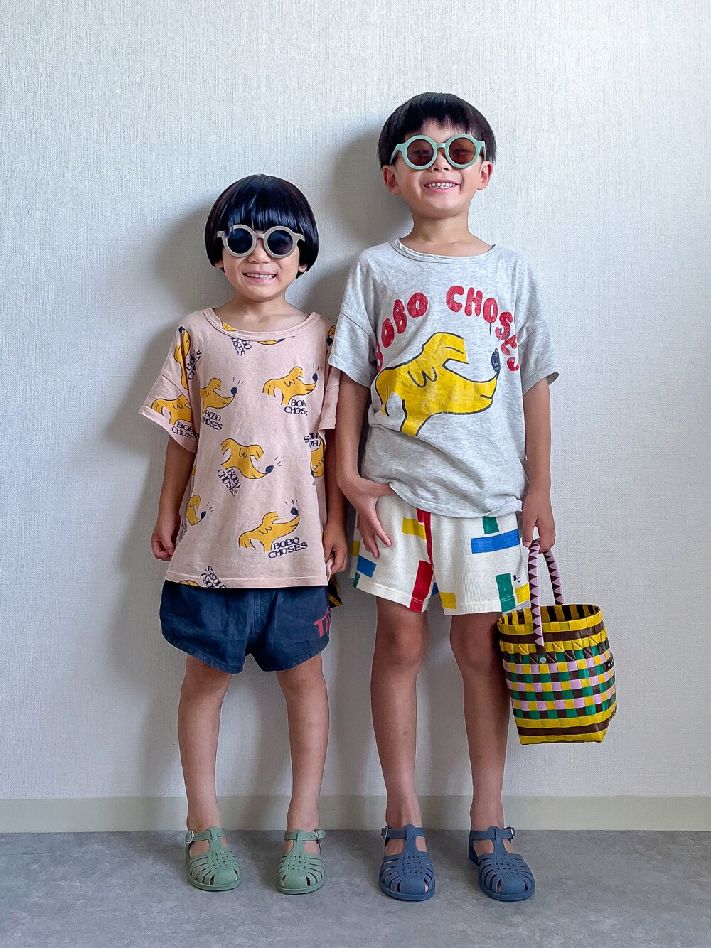 BOBO CHOSES シャツ＋ショートパンツ セットアップ 2-3yサイズ 1690925907.jpg