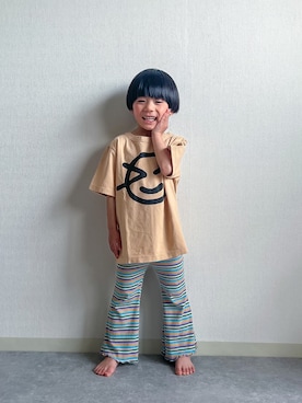「海外子供服」｜あおりゅーさん（キッズ・110cm）の春コーディネート