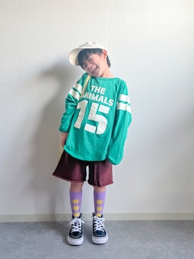 「新作」｜あおりゅーさん（キッズ・110cm）の冬コーディネート