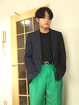 「UU（ユニクロ　アンダーカバー）のアイテム」を使った、ikeike27さん（メンズ・167cm）の秋コーディネート