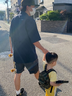 「Dickies（ディッキーズ）のアイテム（シャツ/ブラウス、ブルー系）」を使った、taisei1kuwaさん（メンズ）の秋コーディネート