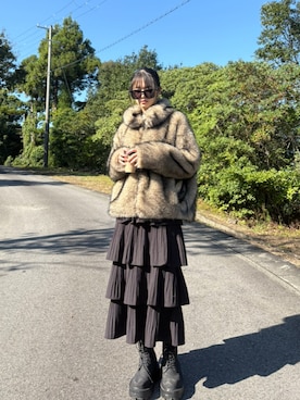 「アイテム（ブルゾン）」を使った、sara さん（レディース・163cm）の秋コーディネート