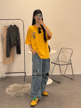 「メンズライクコーデ」｜sara さん（レディース・163cm）の夏コーディネート