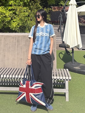 「アイテム（トップス）」を使った、saraha さん（レディース・163cm）の春コーディネート