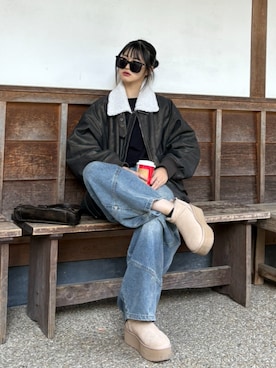 sara さん（骨格ウェーブ・レディース・163cm）の冬コーディネート