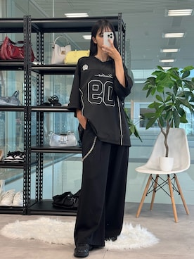 「Alfred Alex（アルフレッドアレックス）のアイテム」を使った、sara さん（レディース・163cm）の夏コーディネート