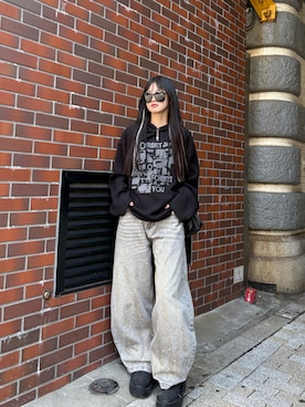 「Honeys（ハニーズ）のアイテム」を使った、saraha さん（レディース・163cm）の春コーディネート