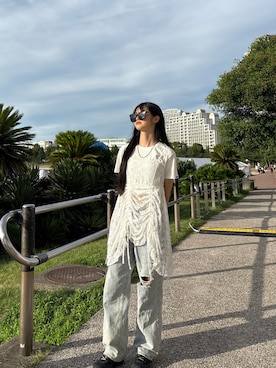 「tiptop（ティップトップ）のアイテム」を使った、sara さん（レディース・163cm）の夏コーディネート