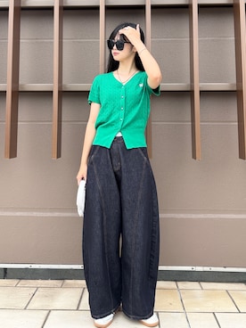 「GENERAL IDEA（ジェネラルアイデア）のアイテム」を使った、saraha さん（レディース・163cm）の夏コーディネート
