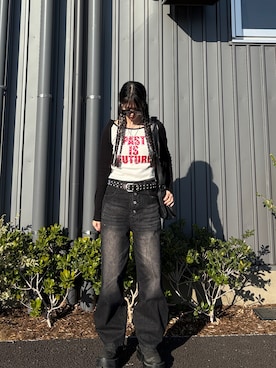 「MSG（エムエスジー）のアイテム」を使った、saraha さん（レディース・163cm）の春コーディネート