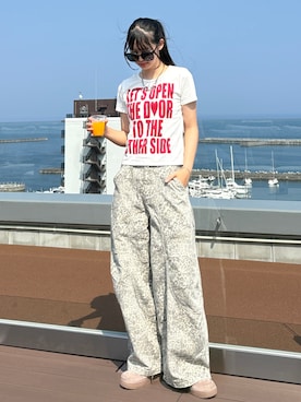 「Port（ポート）のアイテム」を使った、saraha さん（レディース・163cm）の夏コーディネート