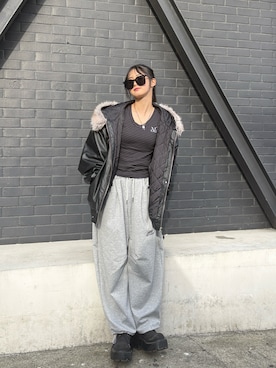 「Figments（フィグメンツ）のアイテム」を使った、saraha さん（レディース・163cm）の冬コーディネート