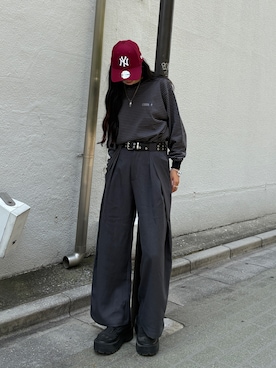 「Alfred Alex（アルフレッドアレックス）のアイテム」を使った、saraha さん（レディース・163cm）の秋コーディネート