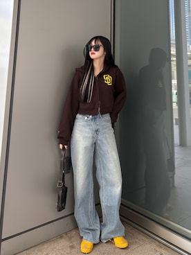 「MOUSSY（マウジー）のアイテム」を使った、saraha さん（レディース・163cm）の春コーディネート