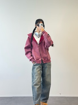 「Anchor Smith（アンカー スミス）のアイテム」を使った、saraha さん（レディース・163cm）の冬コーディネート