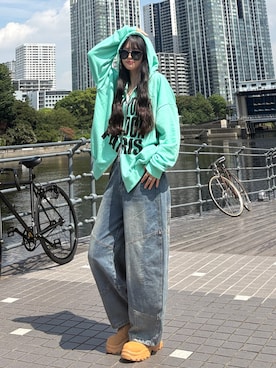「WEGO（ウィゴー）のアイテム」を使った、saraha さん（レディース・163cm）の秋コーディネート