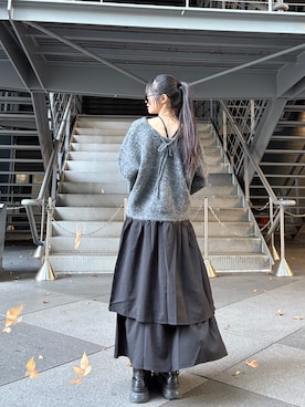 「JUNOAH（ジュノア）のアイテム」を使った、saraha さん（レディース・163cm）の冬コーディネート