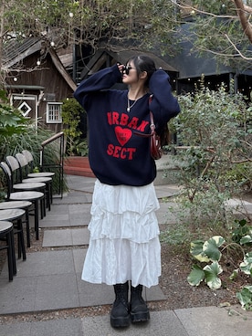 「WEGO（ウィゴー）のアイテム」を使った、saraha さん（レディース・163cm）の冬コーディネート