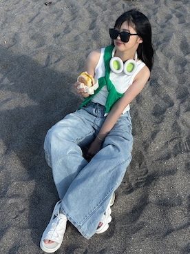 「classicalelf（クラシカルエルフ）のアイテム」を使った、saraha さん（レディース・163cm）の夏コーディネート