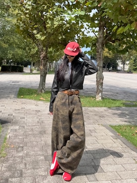 「アイテム（ジャケット/アウター）」を使った、sara さん（骨格ウェーブ・レディース・163cm）の秋コーディネート