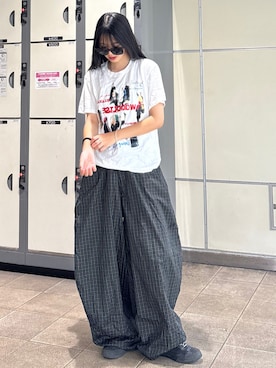 「バルーンパンツ」｜saraha さん（レディース・163cm）の夏コーディネート