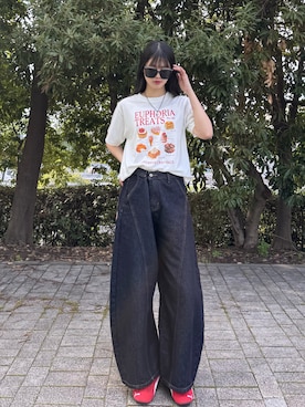「WEGO（ウィゴー）のアイテム」を使った、saraha さん（レディース・163cm）の春コーディネート