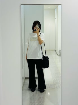 「tiptop（ティップトップ）のアイテム」を使った、momomo4869さん（レディース・166cm）の夏コーディネート