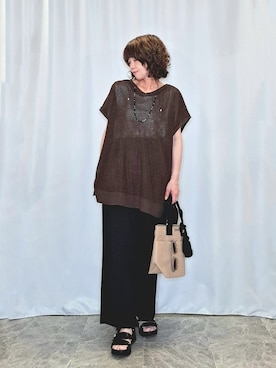 「アイテム（サングラス、イエロー系）」を使った、ぬーさん（レディース・145cm）の夏コーディネート
