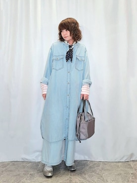 「Lee（リー）のアイテム（バッグ）」を使った、ぬーさん（レディース・145cm）の春コーディネート