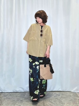 「アイテム（サングラス、イエロー系）」を使った、ぬーさん（レディース・145cm）の夏コーディネート