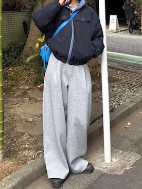 「YOLO（ヨーロ）のアイテム（ジャケット/アウター）」を使った、yoshiさん（メンズ・170cm）の冬コーディネート