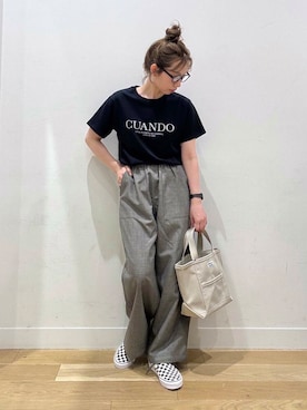 「アイテム（腕時計）」を使った、えばみ。さん（レディース・160cm）の夏コーディネート