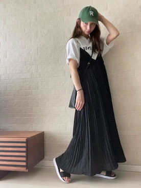「UNDERCOVER（アンダーカバー）のアイテム」を使った、えばみ。さん（レディース・160cm）の夏コーディネート