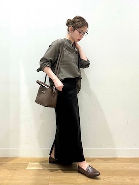 「アイテム（バングル/リストバンド）」を使った、えばみ。さん（レディース・160cm）の夏コーディネート