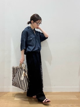 「EKAL（エカル）のアイテム」を使った、えばみ。さん（レディース・160cm）の春コーディネート