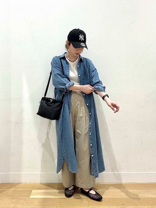 コットンデニムシャツワンピ ライトコットンデニムシャツワンピース（ワンピース）｜URBAN