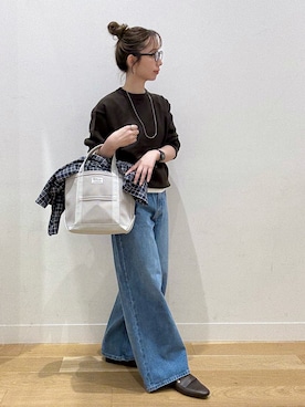 「アイテム（腕時計）」を使った、えばみ。さん（レディース・160cm）の秋コーディネート
