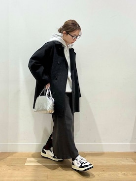 「doors」｜「アイテム（ピーコート）」を使った、えばみ。さん（レディース・160cm）の冬コーディネート