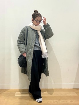 「アイテム（テーラードジャケット）」を使った、えばみ。さん（レディース・160cm）の冬コーディネート