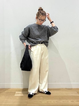 「アイテム（腕時計）」を使った、えばみ。さん（レディース・160cm）の冬コーディネート