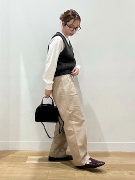 「FORK&SPOON（フォークアンドスプーン）のアイテム」を使った、えばみ。さん（レディース・160cm）の秋コーディネート