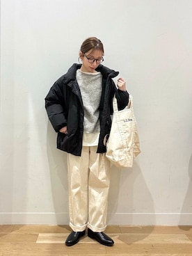 「doors」｜「アイテム（ジャケット/アウター）」を使った、えばみ。さん（レディース・160cm）の冬コーディネート