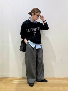 「アイテム（アナログ腕時計）」を使った、えばみ。さん（レディース・160cm）の秋コーディネート