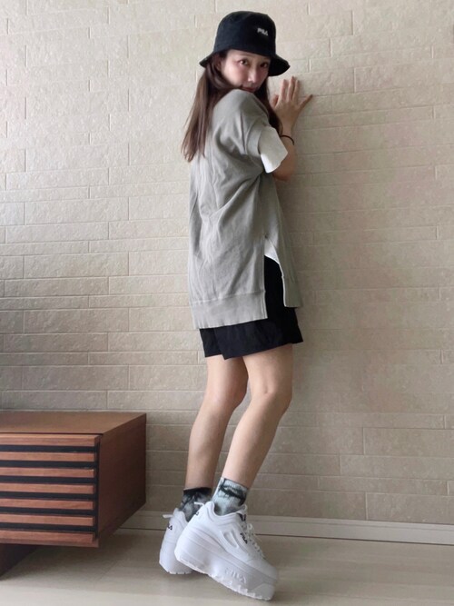 えばみ Filaのハットを使ったコーディネート Wear