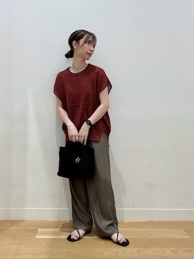 「RODE SKO（ロデスコ）のアイテム」を使った、えばみ。さん（レディース・160cm）の夏コーディネート
