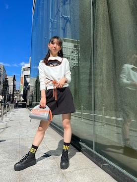 「スエット」｜「アイテム（ワンピース/ドレス）」を使った、Chikanoさん（レディース・160cm）の秋コーディネート