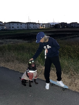 「NEW ERA（ニューエラ）のニューエラ キャップ 9THIRTY MLB NEW ERA（Cap、ブルー系）」を使った、ckh0314さん（レディース）の冬コーディネート