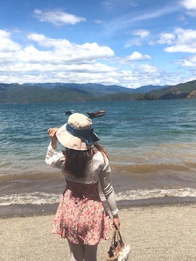 「海」｜「アイテム（アンサンブル）」を使った、luvblankyさん（レディース・160cm）の夏コーディネート