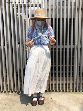 「SONA（ソナ）のアイテム」を使った、MIYUUさん（レディース・161cm）の夏コーディネート