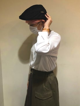 「無（ム）のアイテム」を使った、MIYUUさん（レディース・161cm）の夏コーディネート